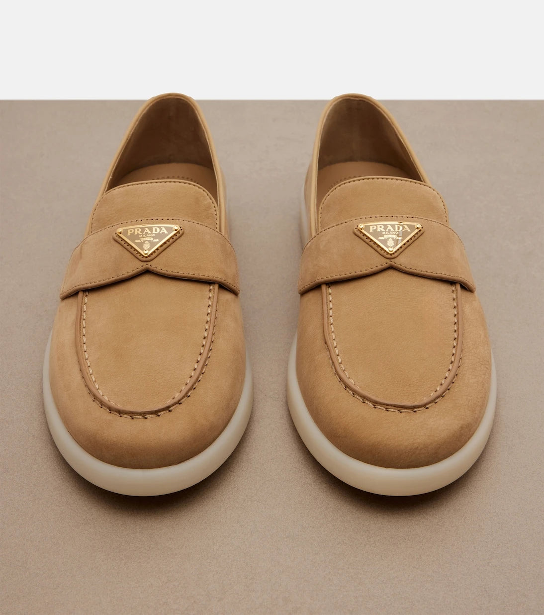 Prada - Leather loafers