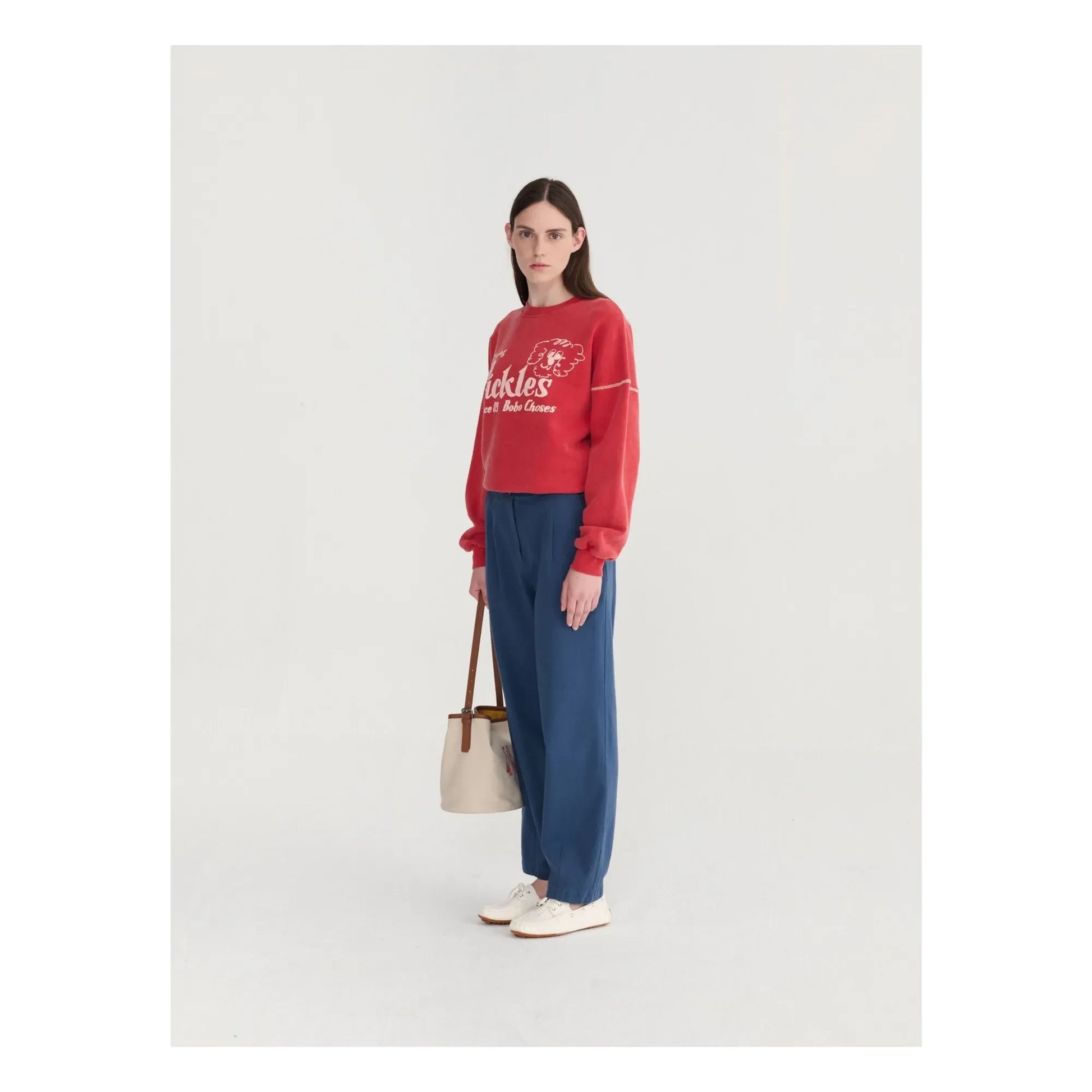 Bobo Choses - Straight Leg Cotton Pants | Dark Blue