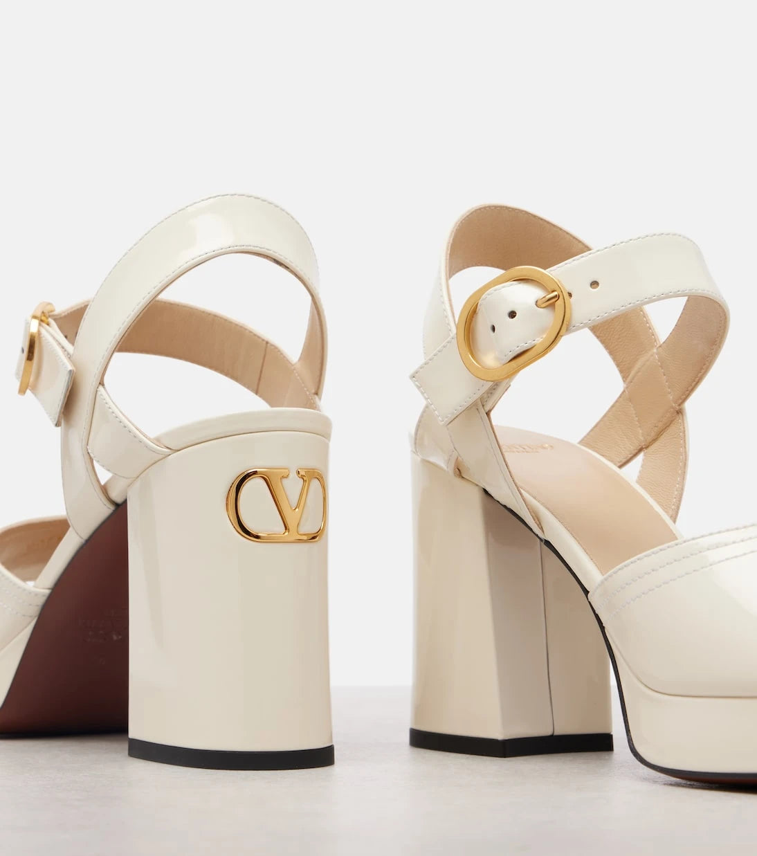 Valentino Garavani - Fawcette 100 leather platform sandals