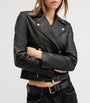AllSaints Black Leather Dalby Biker Jacket