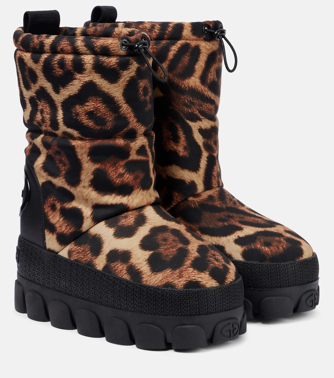 Goldbergh - Snowy leopard-print snow boots