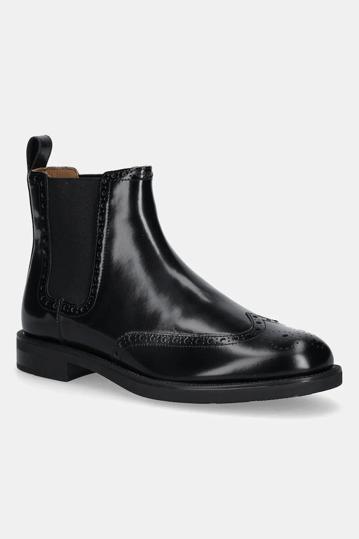Кожени боти челси Tommy Hilfiger HILFIGER VOGUE LTH A BROGUE BOOT