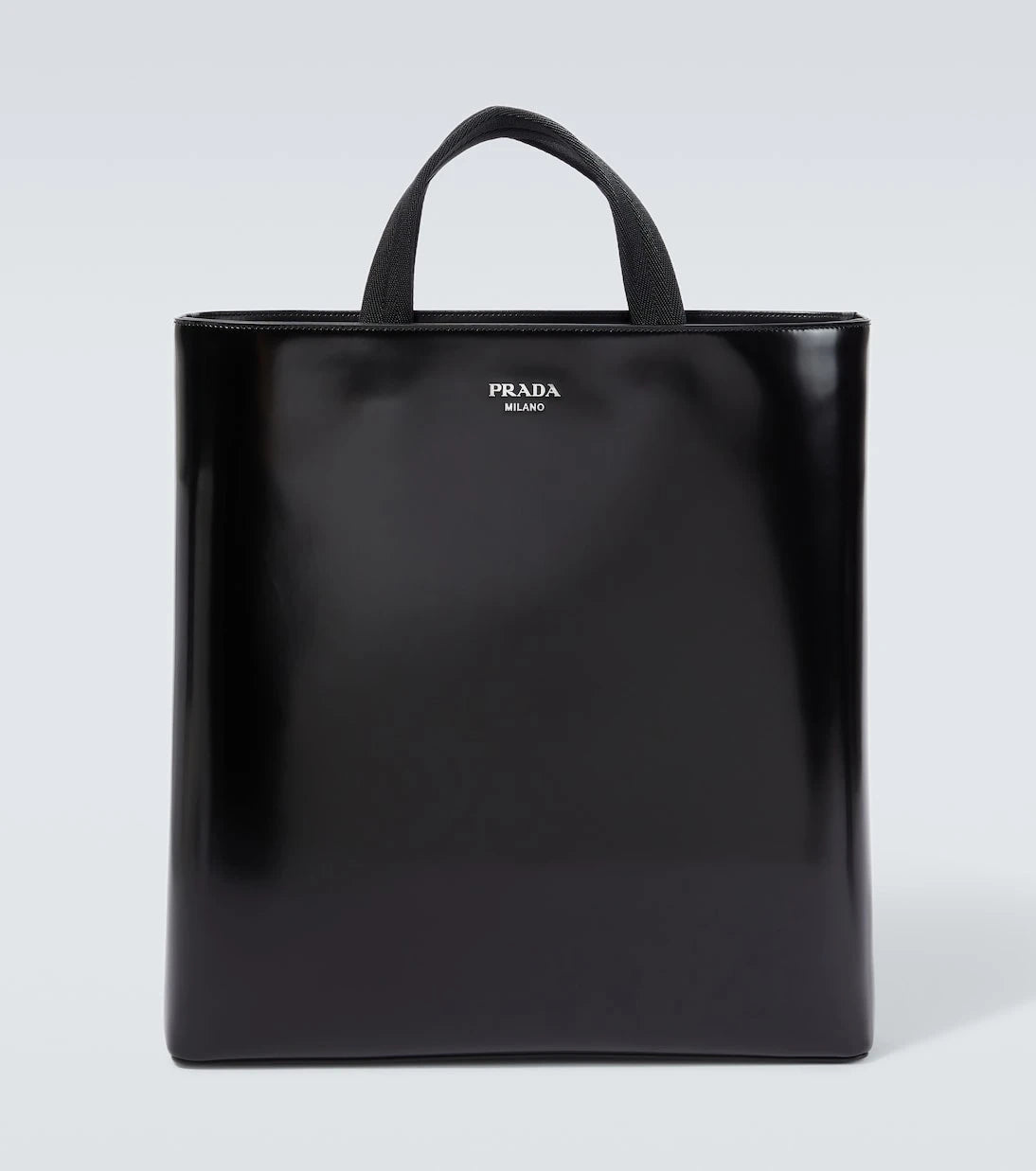 Prada - Leather tote bag and water bottle set
