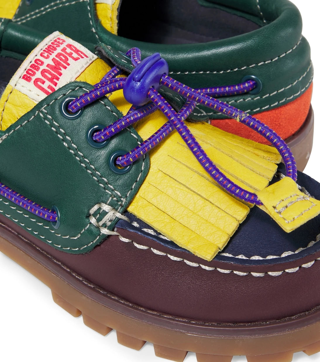 Bobo Choses - حذاء قارب جلدي x Camper Compas Nautic