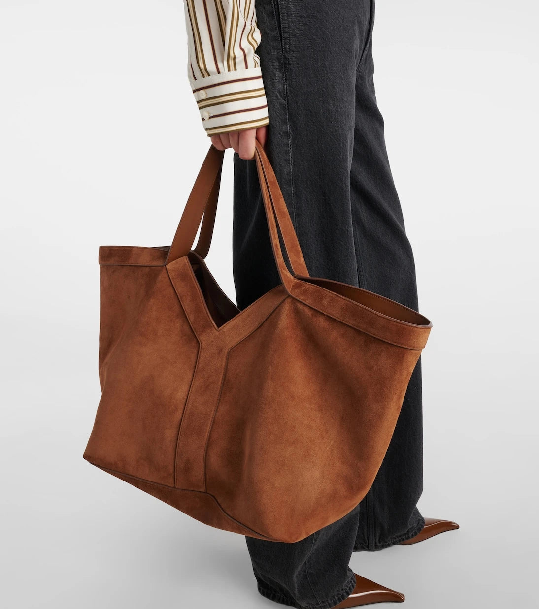 Saint Laurent - Y suede tote bag