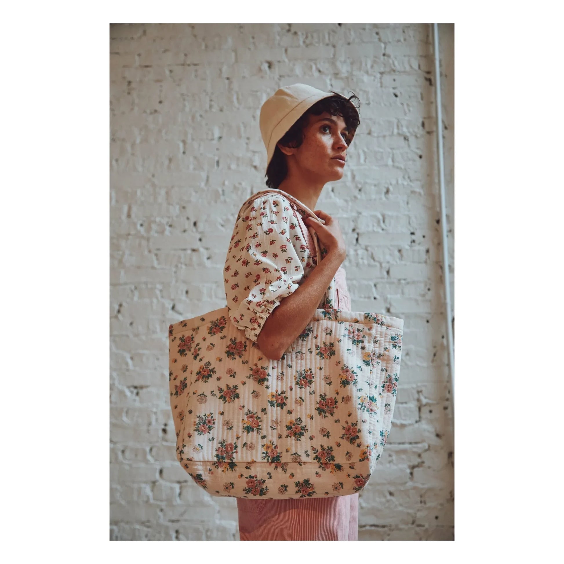 Emile et Ida - Reversible tote bag | Pale Pink