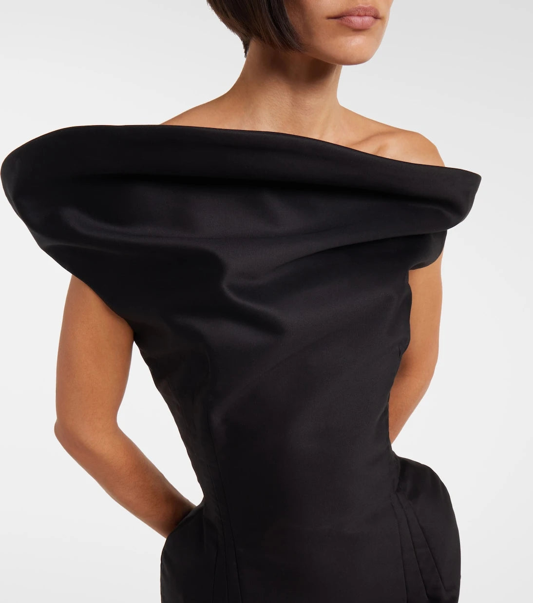Magda Butrym - Asymmetric cotton corset dress
