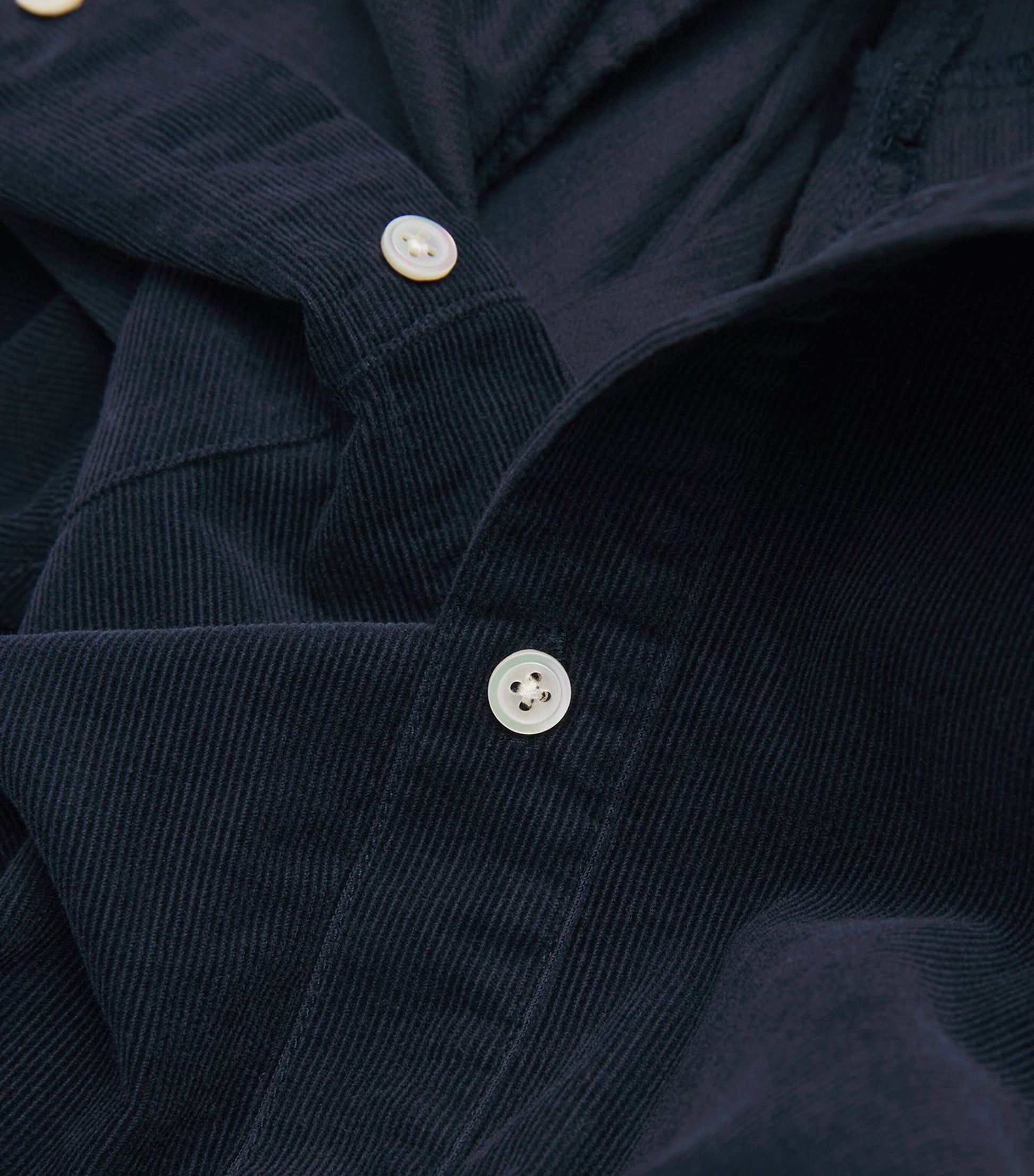 Polo Ralph Lauren Navy Cotton Corduroy Mini Shirt Dress