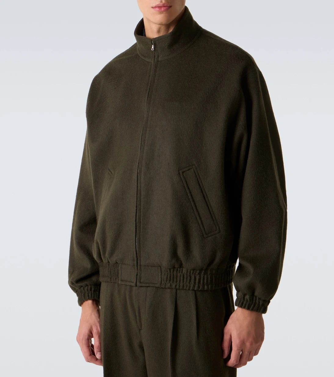 Auralee - Camel hair flannel blouson jacket