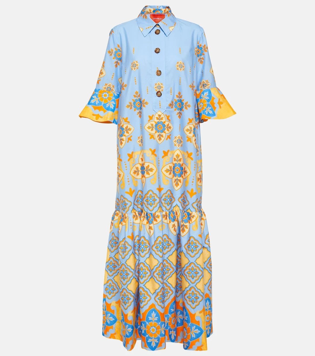 La DoubleJ - Artemis printed cotton poplin maxi dress