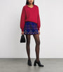 MAX&Co. Red Wool-Blend Embellished Sweater