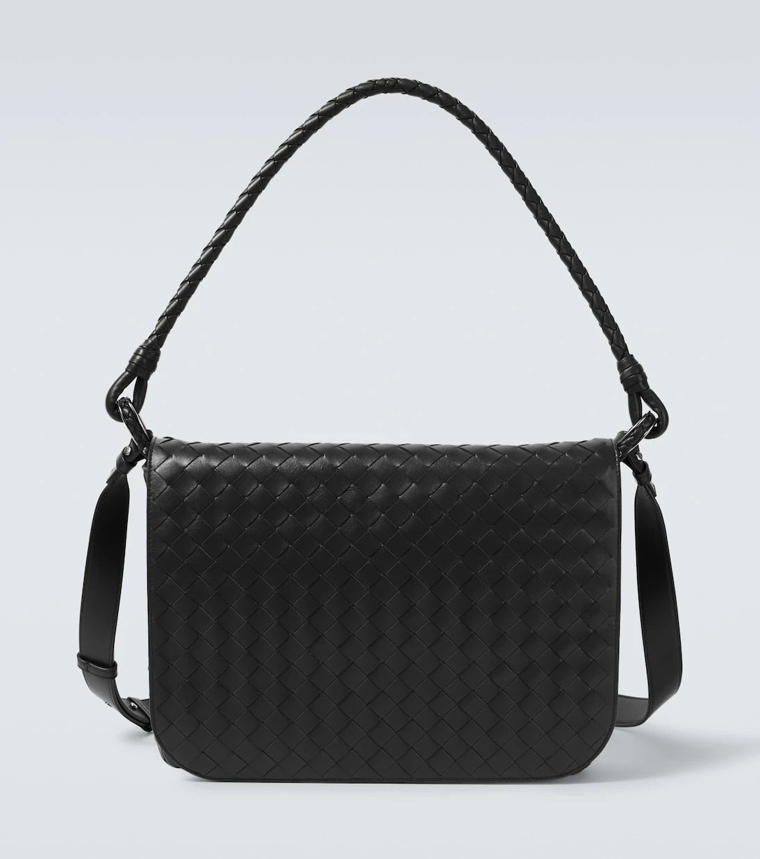 Bottega Veneta - Swing Intrecciato leather messenger bag