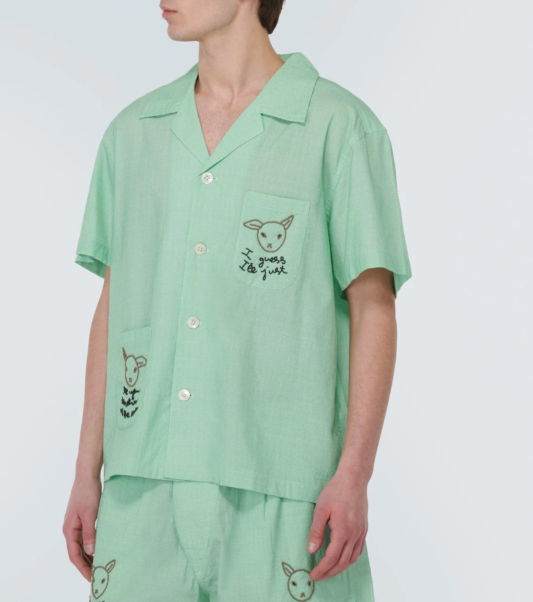 Bode - See You At The Barn cotton shirt