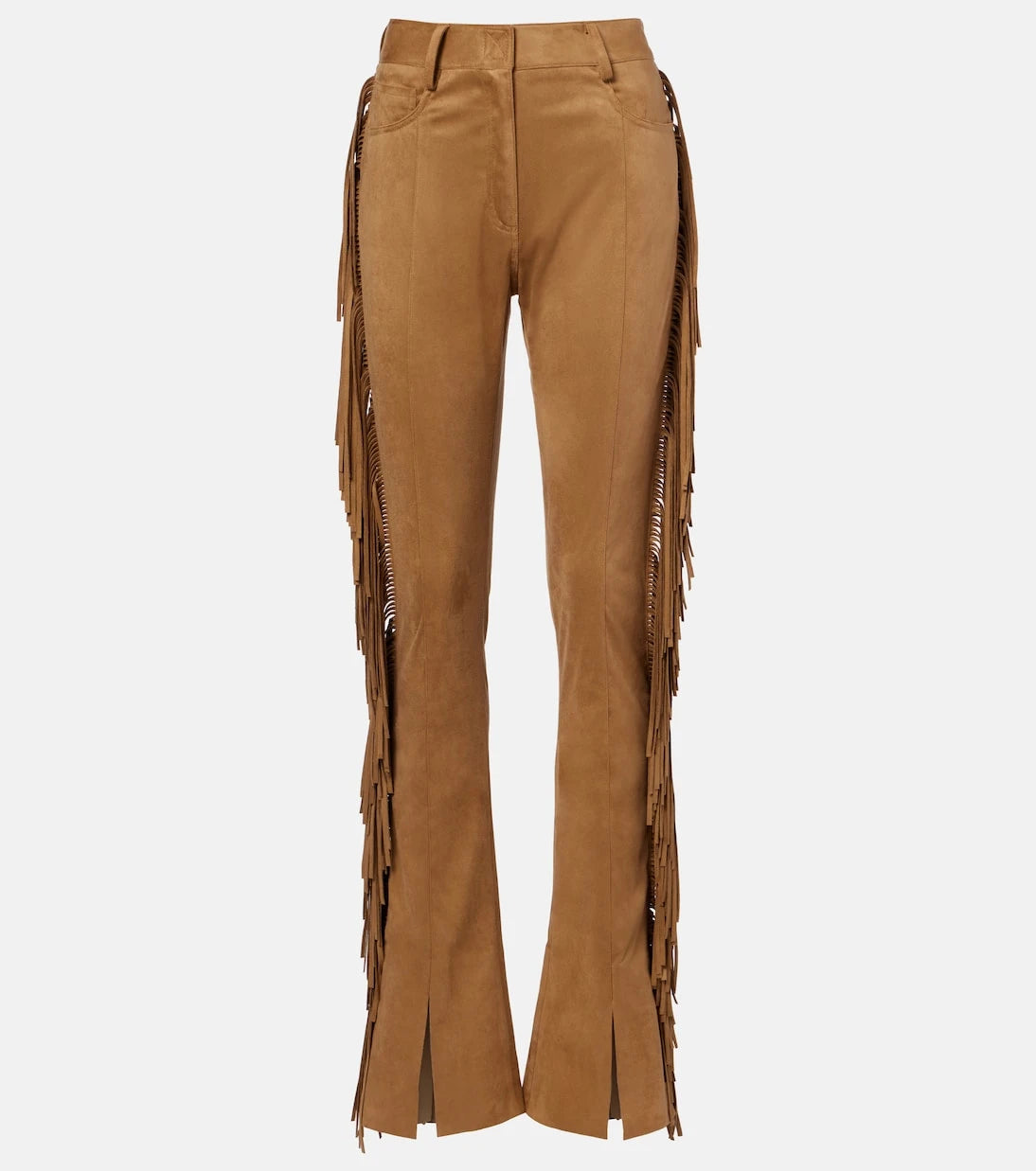 Norma Kamali - Fringed slim pants