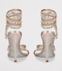 René Caovilla Pink Satin Chandelier Sandals 105
