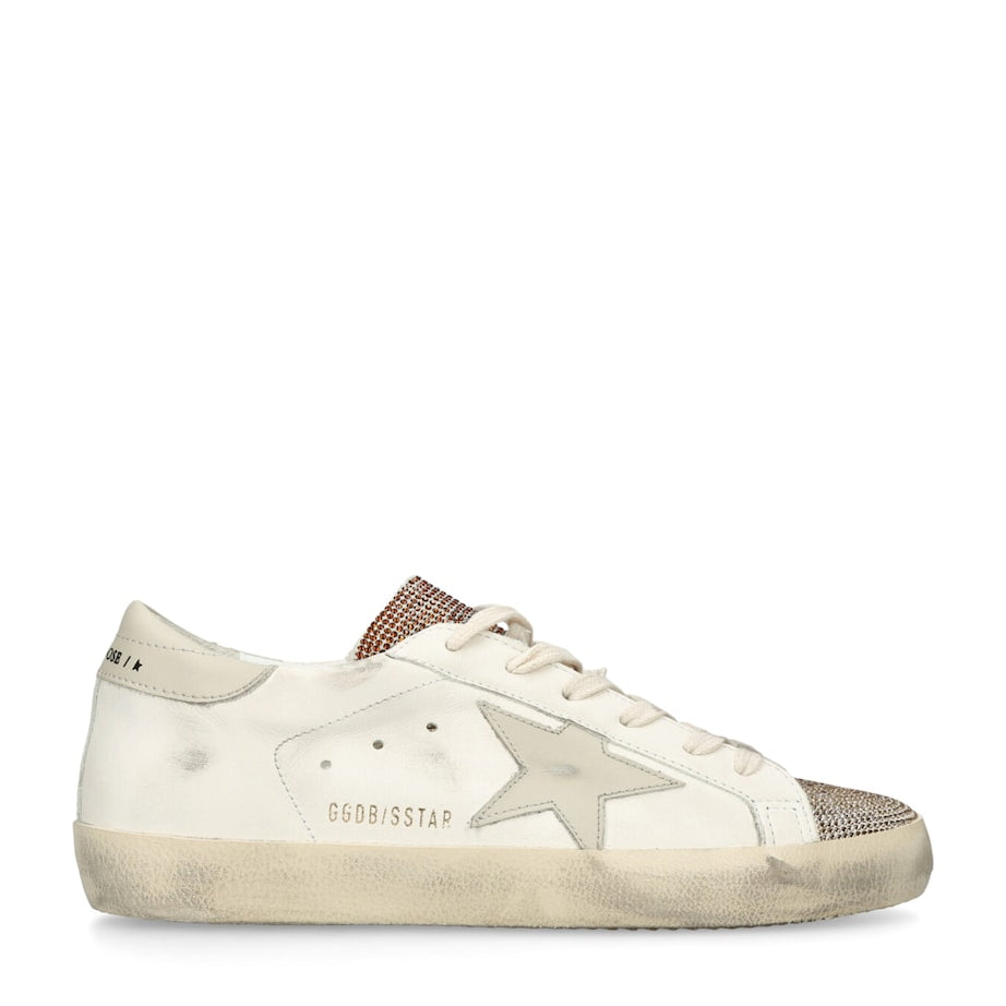 White Leather Super-Star Sneakers