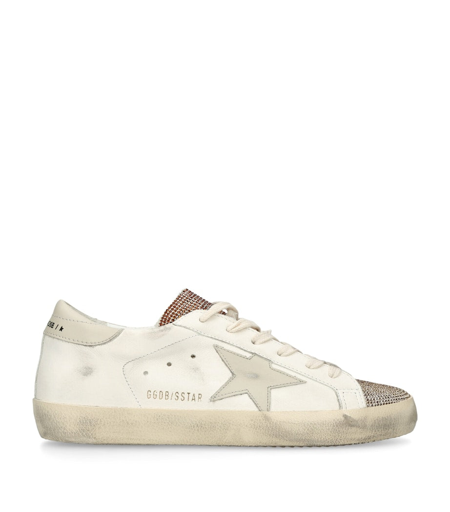 White Leather Super-Star Sneakers