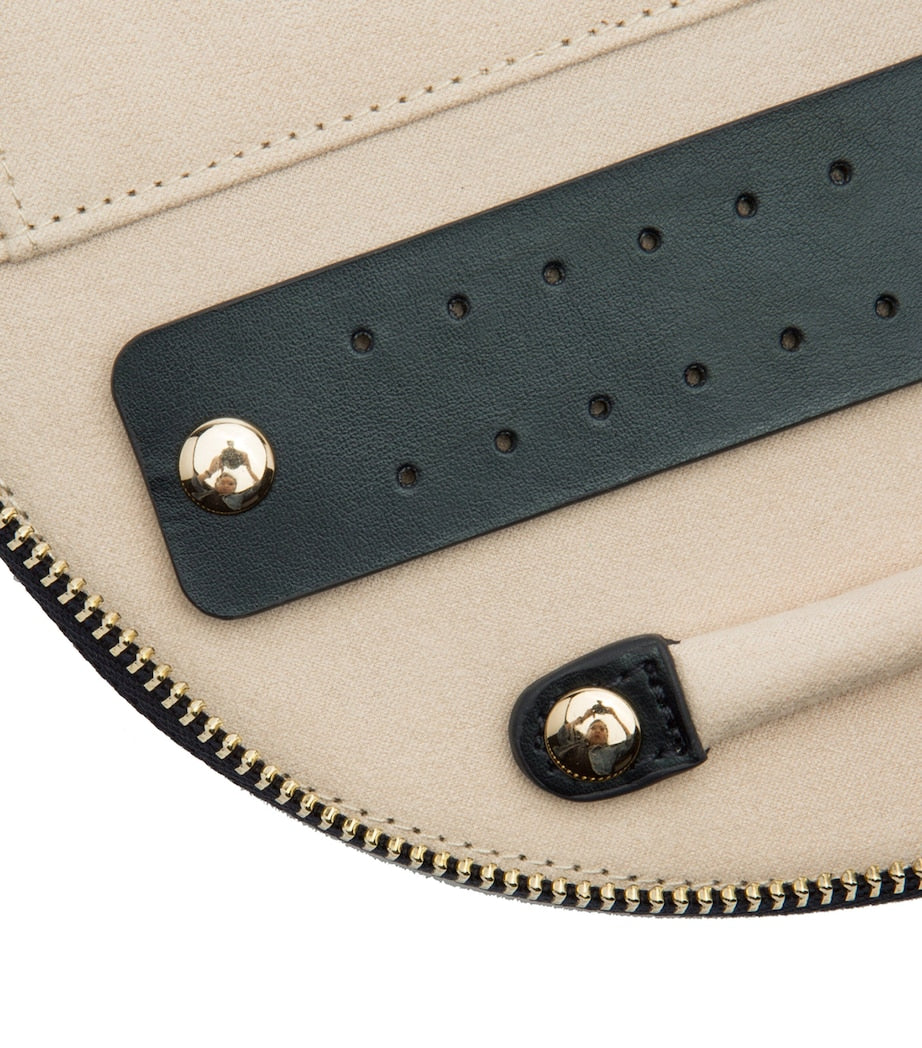 Embroidered Zoe Zip-Up Jewellery Case