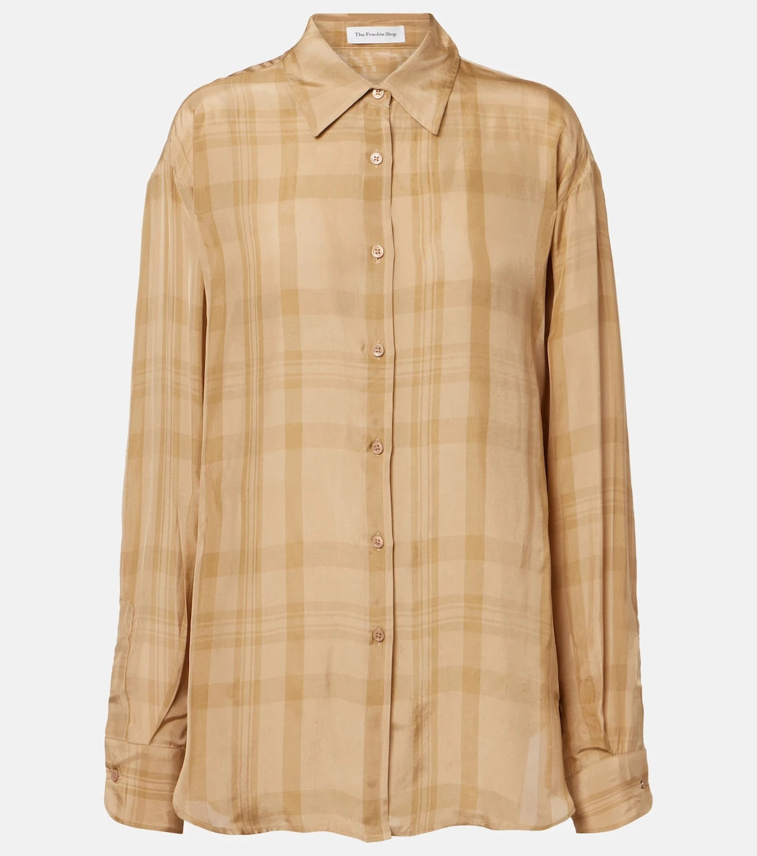 The Frankie Shop - Peri checked twill shirt