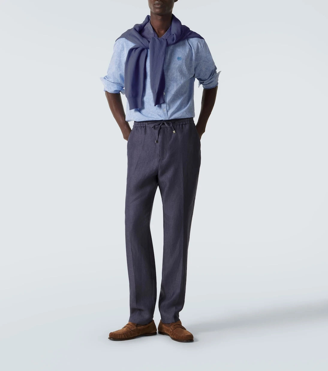 Etro - Linen slim pants