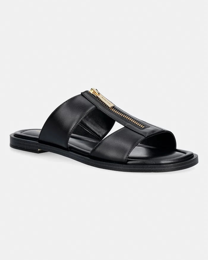 MICHAEL Michael Kors kadın düz tabanlı deri terlik Berkley Flat Sandal