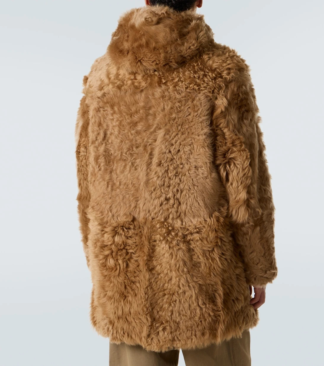 ERL - Hooded shearling coat
