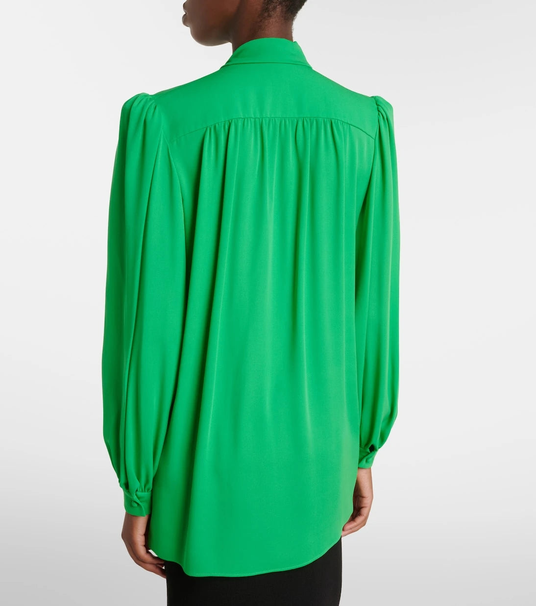 Valentino - Tie-neck silk georgette blouse