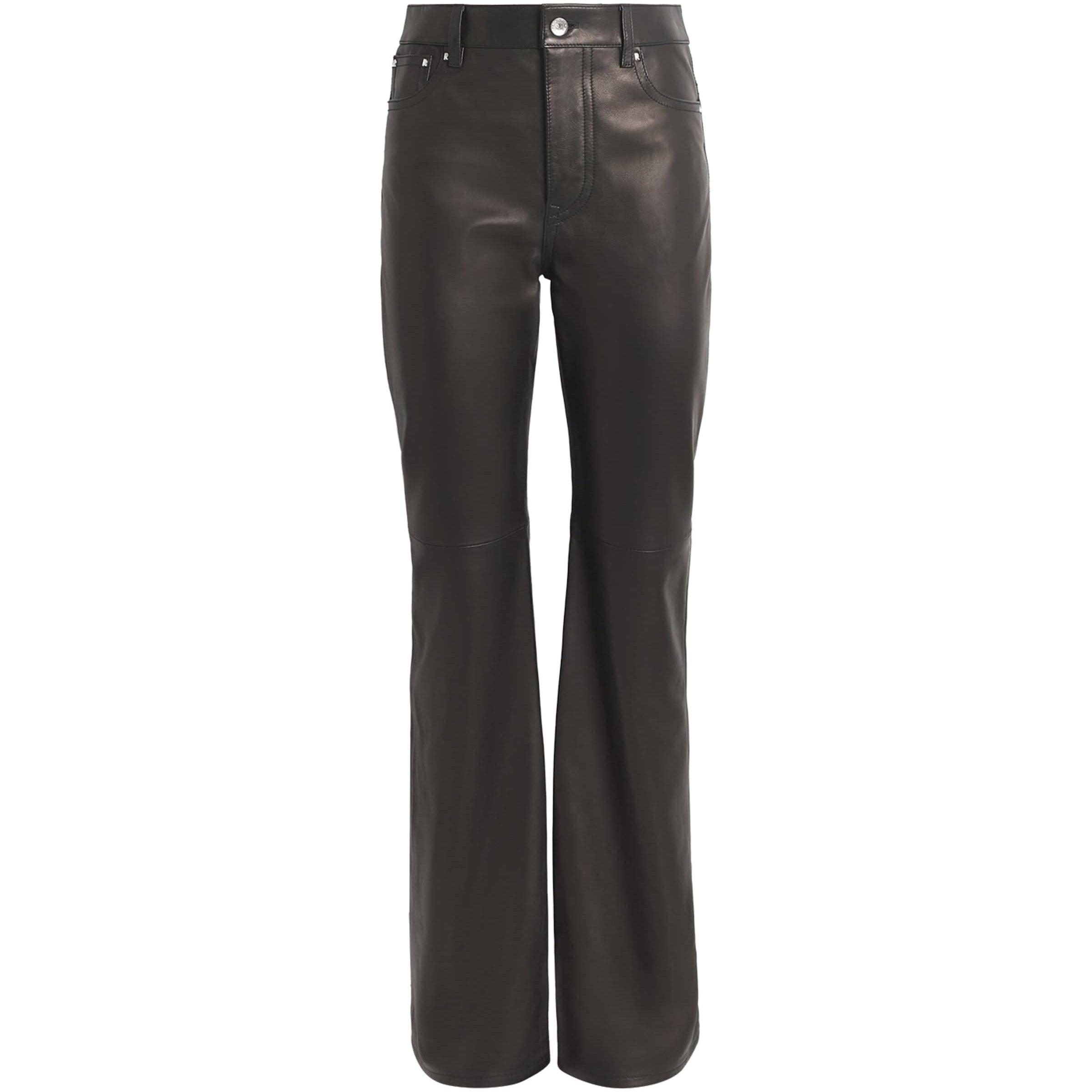 Paco Rabanne Black Leather Trousers
