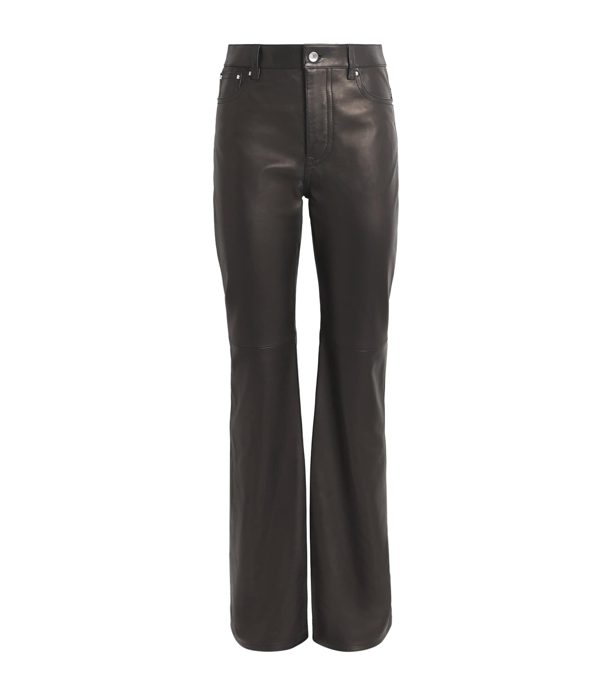 Paco Rabanne Black Leather Trousers