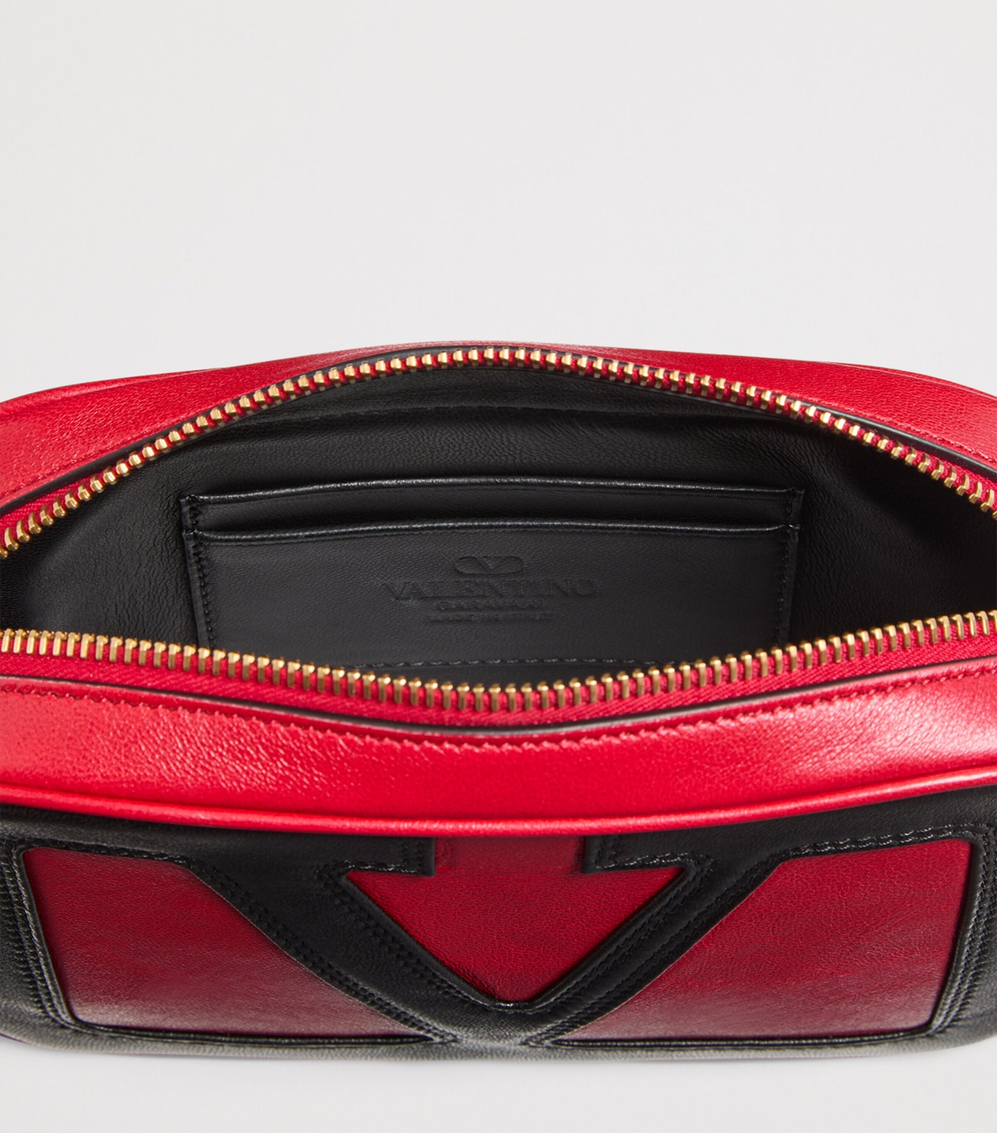 Valentino Garavani Red Leather Viva Superstar Belt Bag