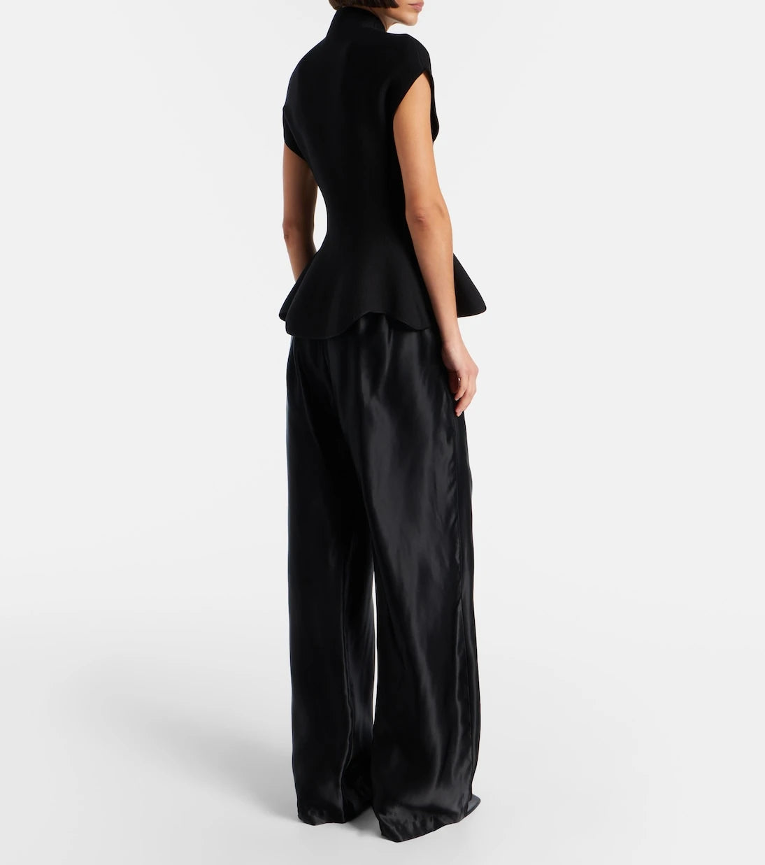 Khaite - Rohen satin wide-leg pants