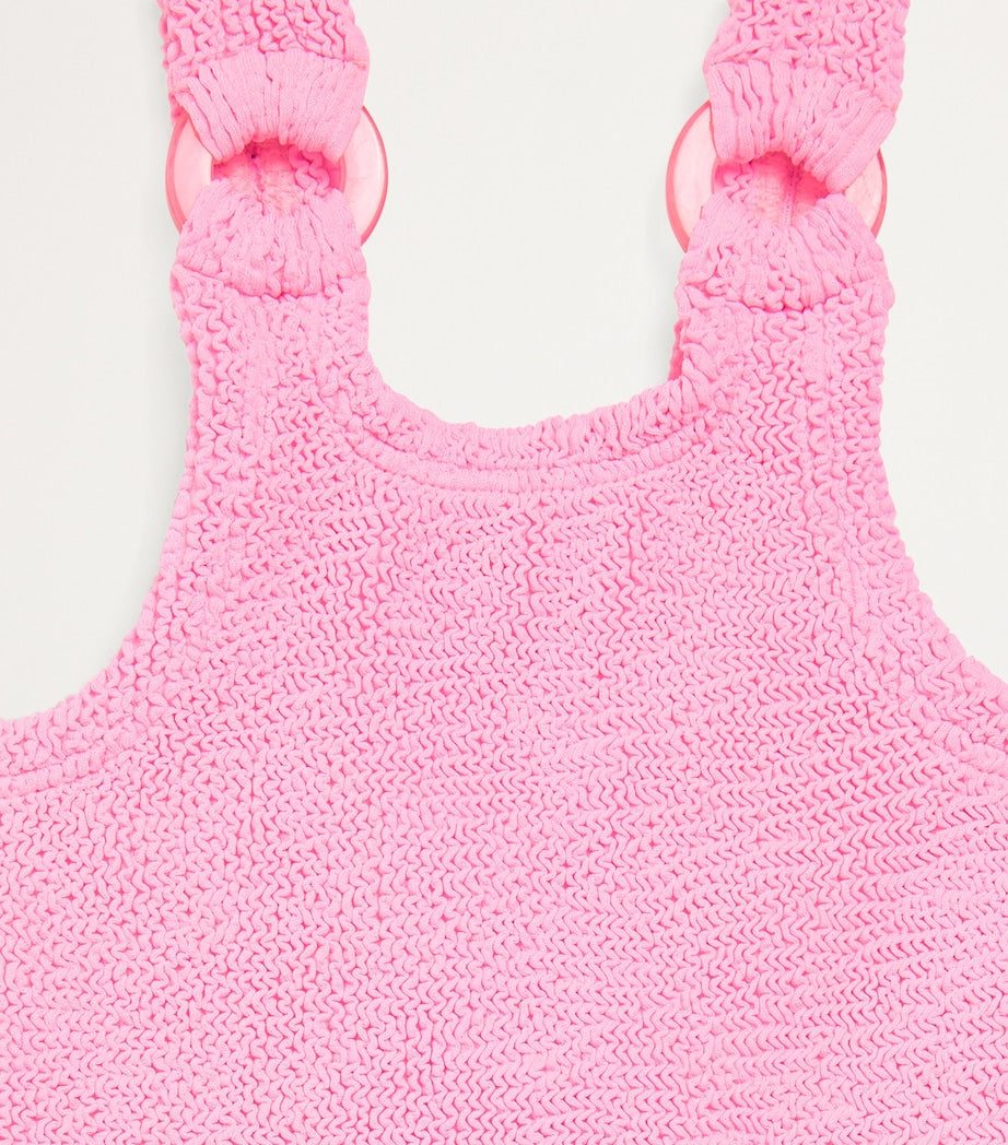 Crinkled Domino Swimsuit (7-12 Years)