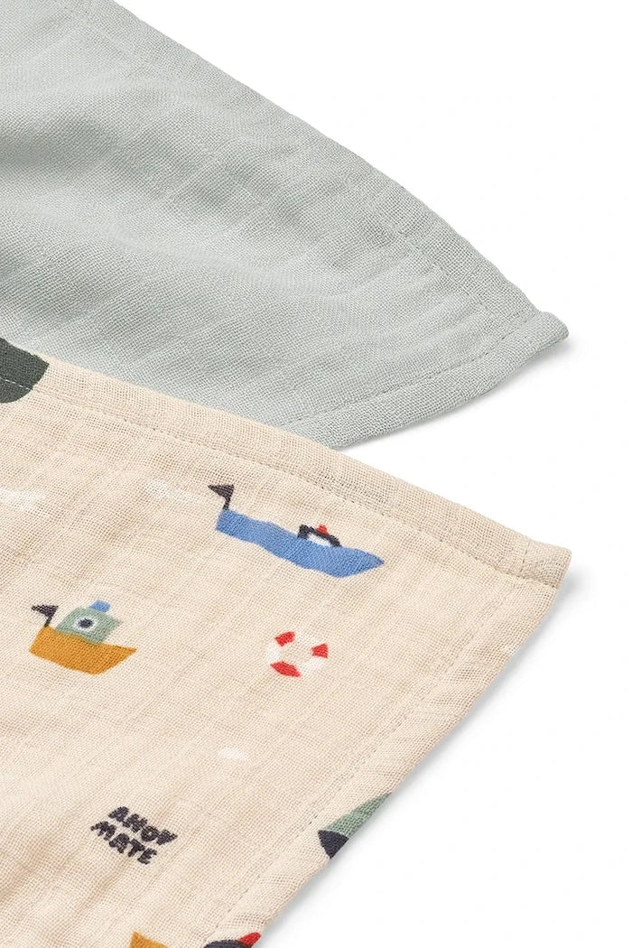 Liewood Pamuk Çocuk Bezi Lewis Muslin Cloth 2'li Paket