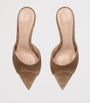 Gianvito Rossi Beige Suede Elle Mules 85