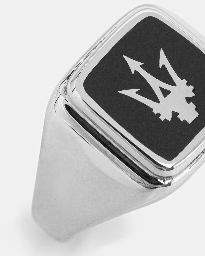 MASERATI erkek metal mühür yüzük ICONIC