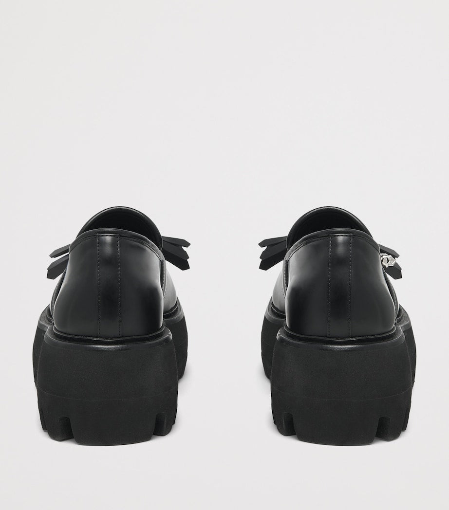 McQueen Leather Sofa Loafers