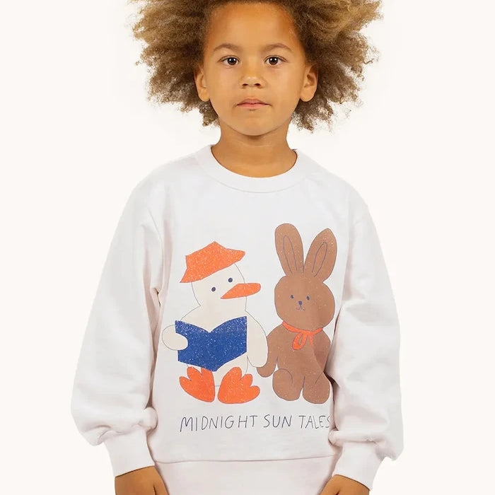 Tinycottons READERS GRAPHIC SWEATSHIRT Çocuk Pamuklu Sweatshirt