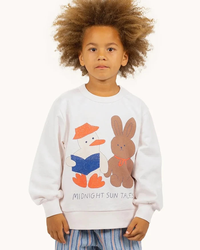 Tinycottons READERS GRAPHIC SWEATSHIRT Çocuk Pamuklu Sweatshirt