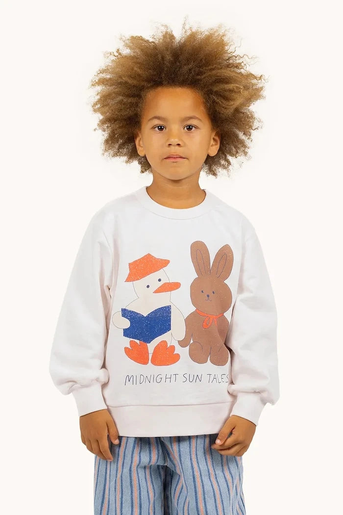 Tinycottons READERS GRAPHIC SWEATSHIRT Çocuk Pamuklu Sweatshirt