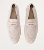 Bougeotte Beige Suede Loisir Gommé Loafers