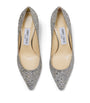 Jimmy Choo Neutral Romy 60 Glitter Pumps