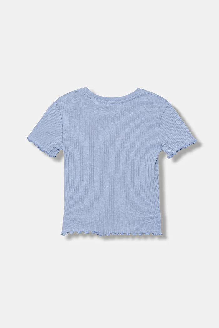 United Colors of Benetton çocuklar için pamuklu elastan basic tişört