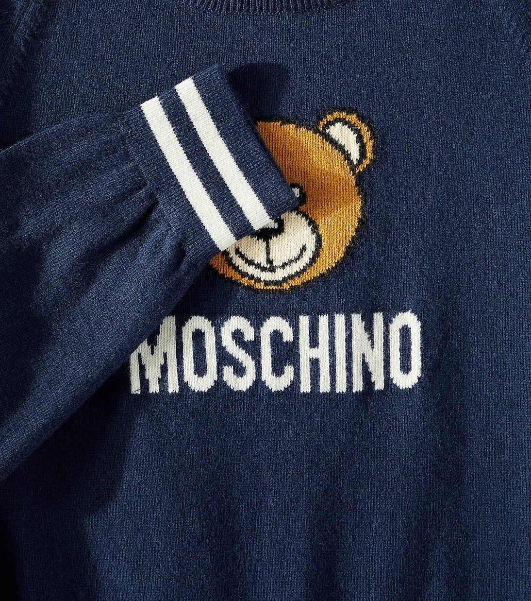 Moschino Kids - Teddy Bear cotton and wool sweater