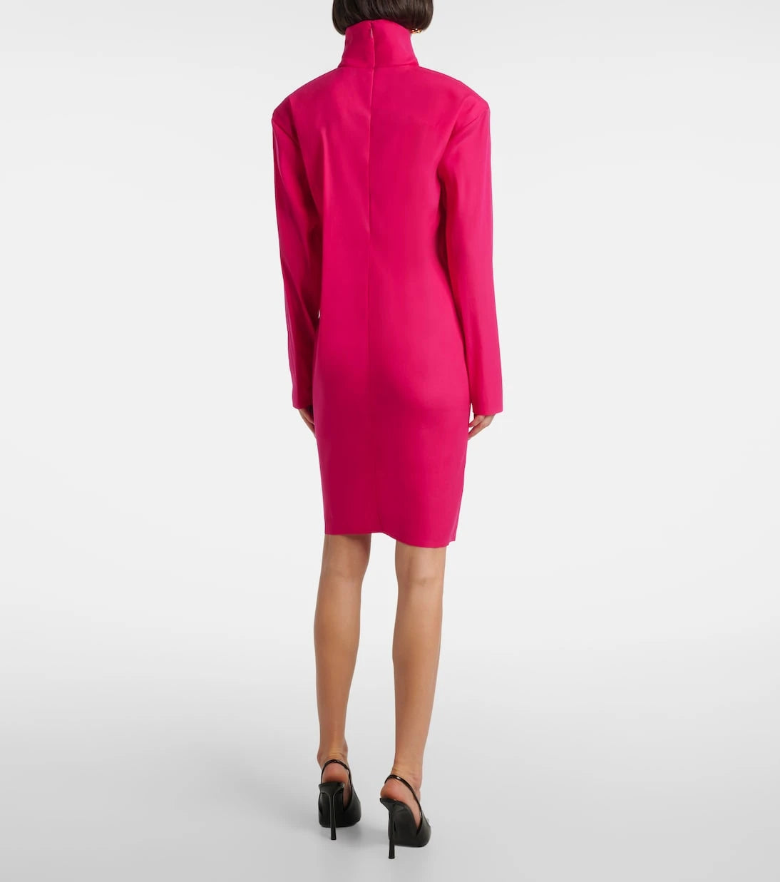 Saint Laurent - Silk-blend midi dress