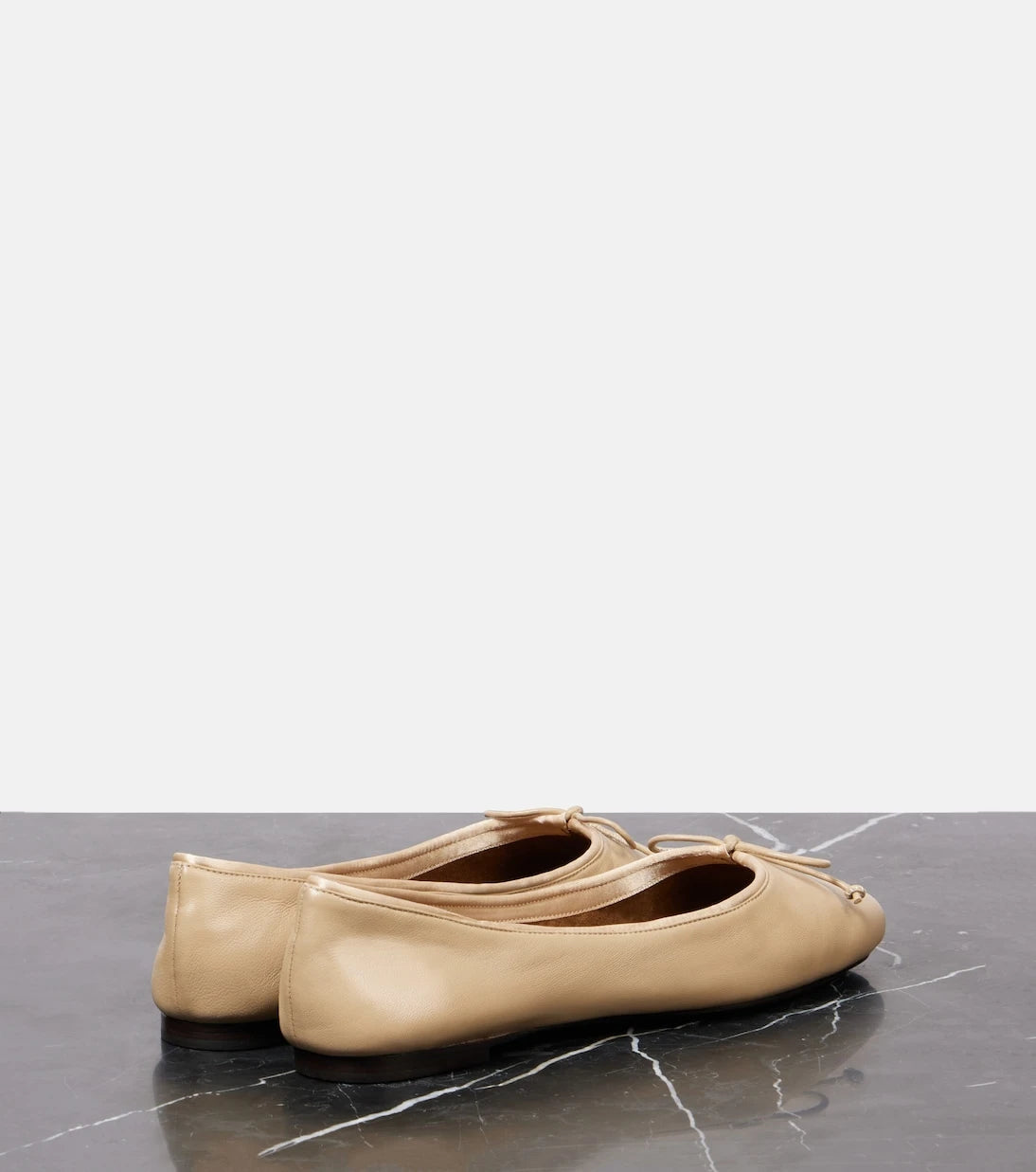 Khaite - Charlotte leather ballet flats