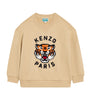 Kenzo Kids Cotton Crochet-Tiger Sweatshirt (2-14 Years)