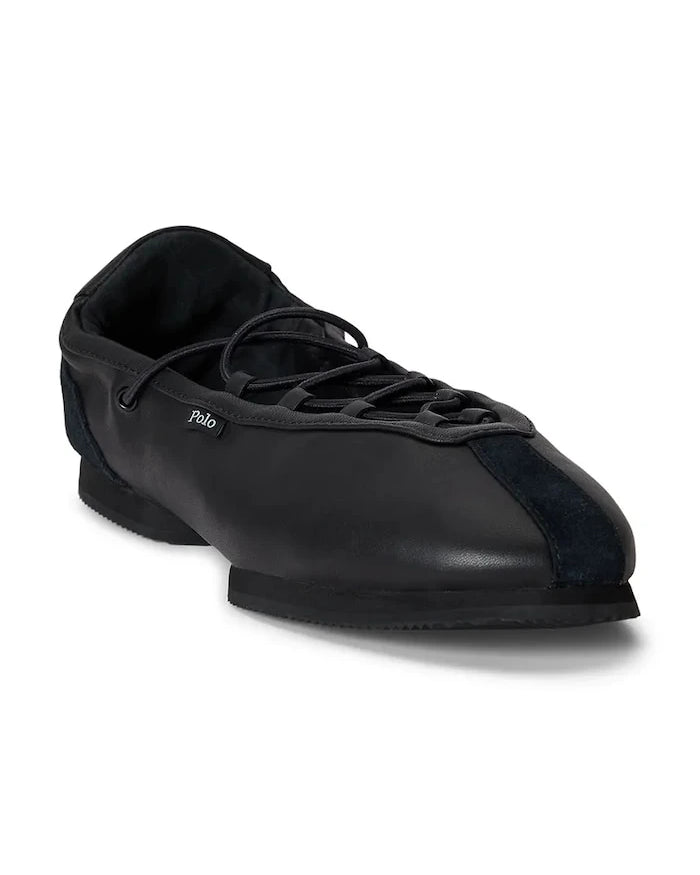 Polo Ralph Lauren Deri Balerin Babetler Ballerina Lace Up