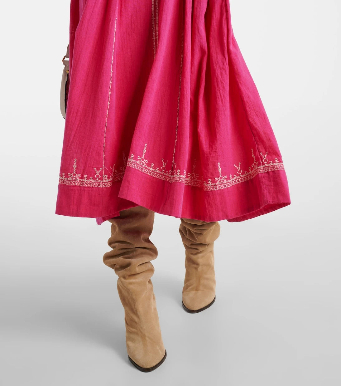 Marant Etoile - Pippa embroidered cotton midi dress