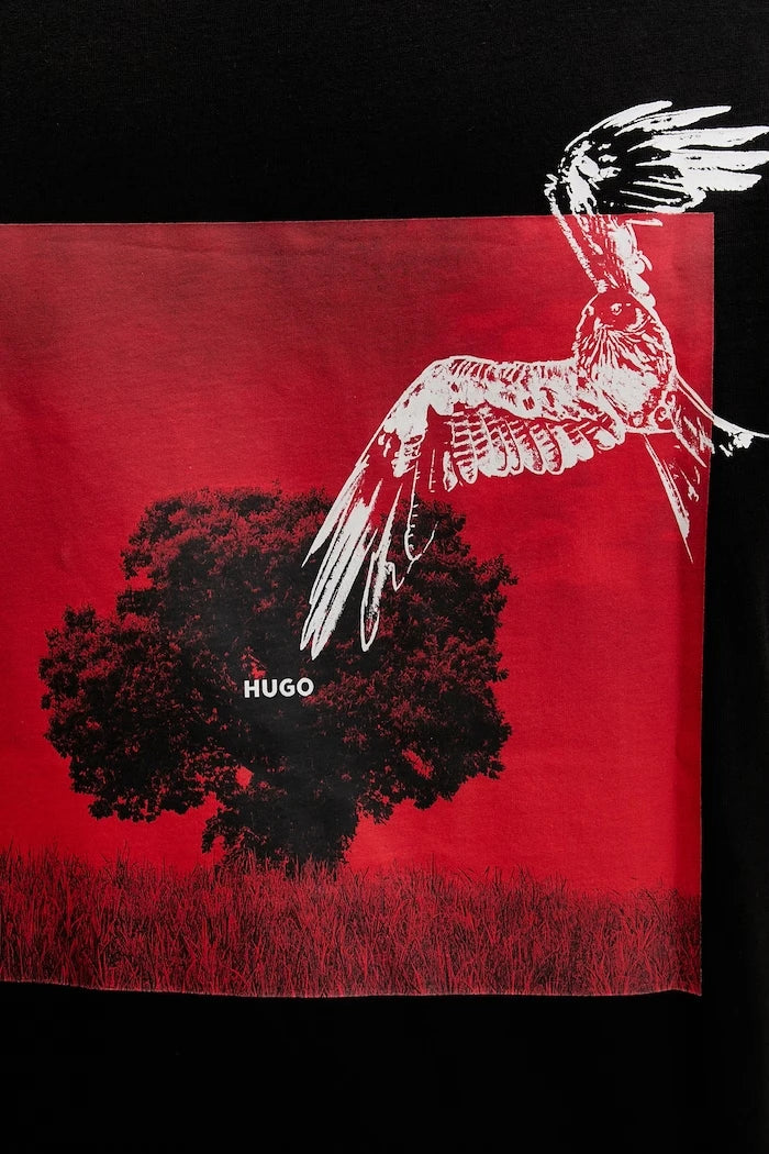 HUGO тениска мъжка от памук Derlyns