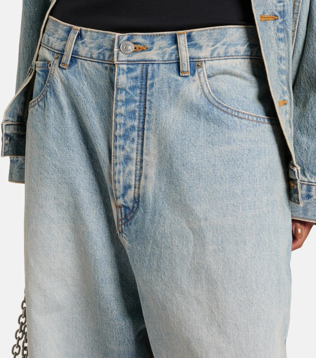 Balenciaga - Mid-rise wide-leg jeans